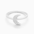 Ella Stein Silver Mooning Over You Ring - 8 Fashion