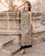 Imelda Golden Halter Dress Fashion