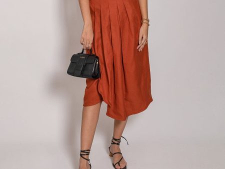 Clivia Skirt - Terracota Online